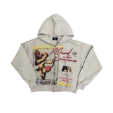 Mixed Emotion - Broken Halo Hoodie - Cream - Clique Apparel