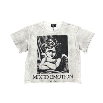 Mixed Emotions - Oversized XIX Tee - White - Clique Apparel