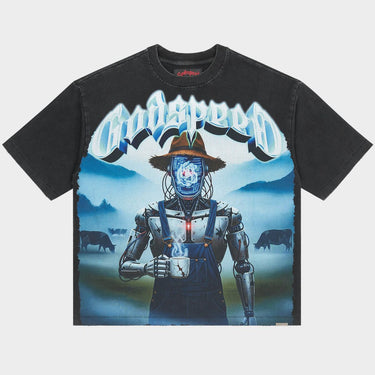 Godspeed - Aura Farm Tshirt - Black Wash - Clique Apparel