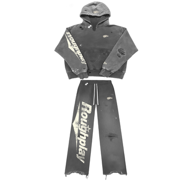 RoughPlay - Fly Logo grey/Tan set - Clique Apparel