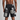 Mixed Emotion- AI Denim Shorts - Black - Clique Apparel