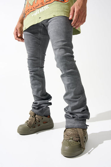 Serenede - Lead Stacked Jean - Grey - Clique Apparel