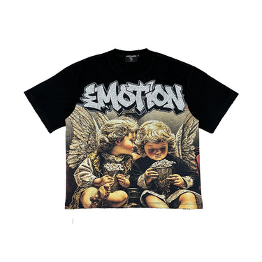 Mixed Emotions - Angel Whispers Tee - Black - Clique Apparel