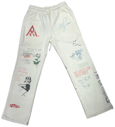 Paper Money - International Joggers - White - Clique Apparel
