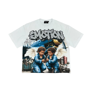 Mixed Emotions - Airbone Tee - White - Clique Apparel