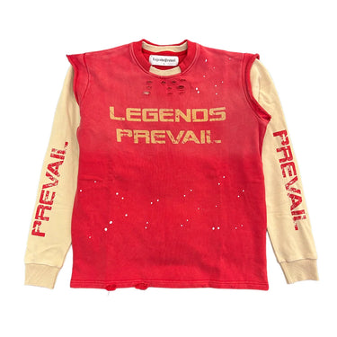 LP - Twofer Crew Neck Red - Clique Apparel