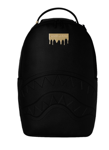 Sprayground - Gold Brick Drip Black Backpack - Clique Apparel