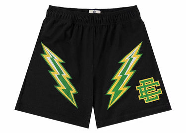 EE Shorts - Basic Lightning Bolt - Blk/Grn - Clique Apparel