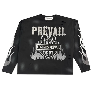 LP - Motor Flame LS Black - Clique Apparel