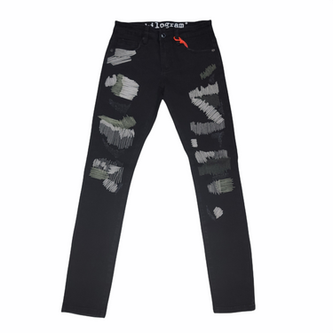 KILOGRAM STITCH JEANS BLACK WASH - Clique Apparel