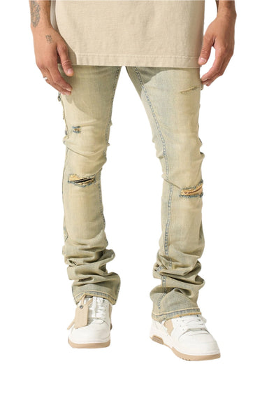 Serenede - Cedar Stacked Jeans - Earth - Clique Apparel