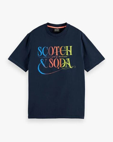 Scotch & Soda - Gradient Tee - Navy - Clique Apparel