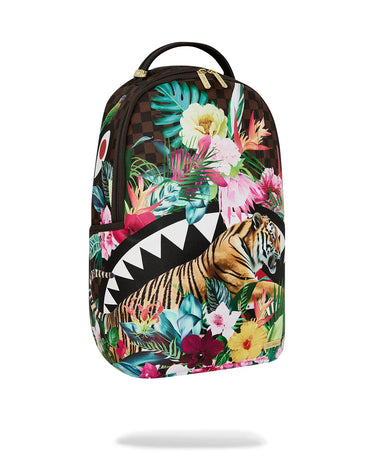 Sprayground - Sip Flowering Jungle Shark Backpack - Clique Apparel