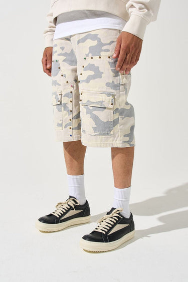 Serenede - Monarch Denim Shorts - Camo - Clique Apparel