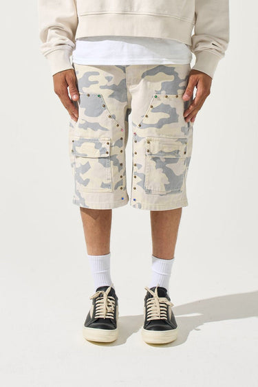 Serenede - Monarch Denim Shorts - Camo - Clique Apparel