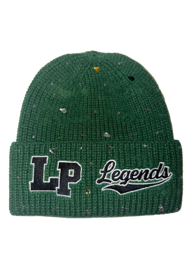 Legends Prevail - Rhinestone Beanie - Green - Clique Apparel