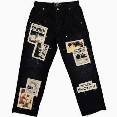 Mixed Emotion - Newspaper Pant - Black - Clique Apparel