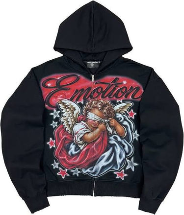 Mixed Emotion - Unevelid Hoodie - Black - Clique Apparel