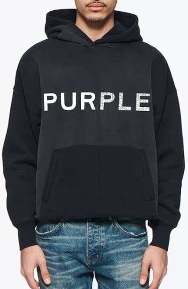 PURPLE BRAND - Heavyweight Fleece Hoodie - Black - Clique Apparel