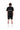 P413 Relaxed Fit Short - French Terry Sweat Short Wordmark Black - Clique Apparel