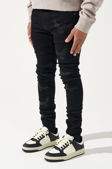 Serenede - "PEACE" Black Jeans - Clique Apparel
