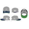 RoughPlay - Vintage Snapback Grey/Navy - Clique Apparel