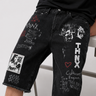 Thnx For Nothing - Lovers Denim Jorts - Black - Clique Apparel