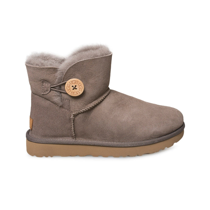 Ugg - Women - Mini - Bailey Button (Hickory) - Clique Apparel