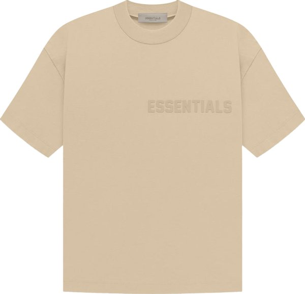 Essentials Fear Of God - Short Sleeve Tee - Sand - Clique Apparel