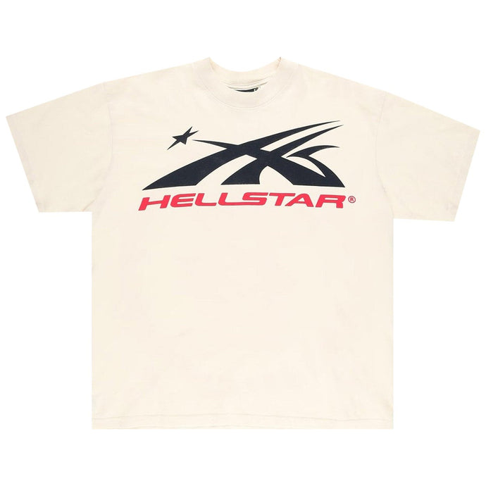 Hellstar - Gel Sport Logo Tee - Cream/Red