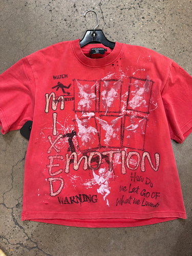 Mixed Emotions - Crimson Tee - Red - Clique Apparel