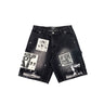 Mixed Emotion-  AI Denim Shorts - Black - Clique Apparel
