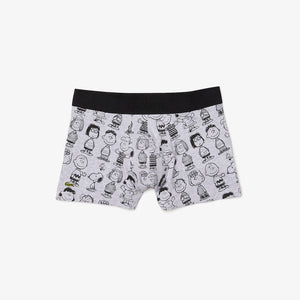 MEN’S LACOSTE X PEANUTS LONG ORGANIC COTTON BOXER BRIEFS GREY - Clique Apparel