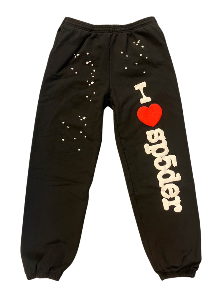 Sp5der - I Love Sp5der Sweatpants - Black - Clique Apparel