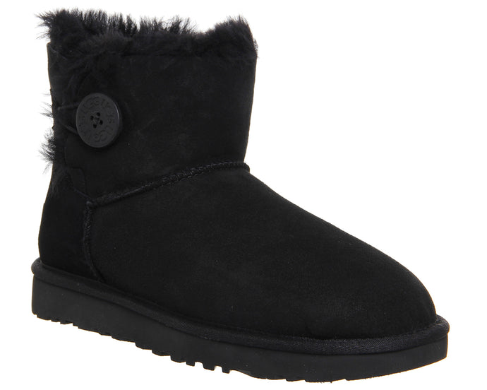 Ugg - Women - Mini - Bailey Button (Black) - Clique Apparel