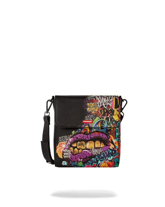 Sprayground -Half Graf Lips Messenger Bag