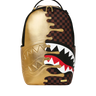 Sprayground - Sharks In Paris Gold Drip DLXSV Backpack - Clique Apparel