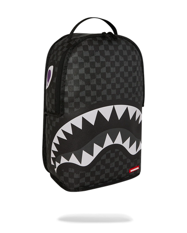 Sprayground - Reverse Mode Purple Velour To Black Check Backpack - Clique Apparel