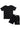 Black Label - Kids Black Label Black Bling shorts - Black - Clique Apparel