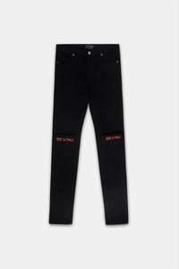 RTA - Bryant Jeans Red Cross - BLk - Clique Apparel