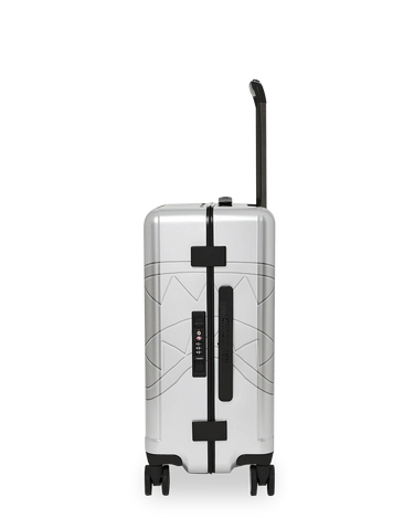 Sprayground - Silver Side Drip Black Check Carry On Luggage - Clique Apparel