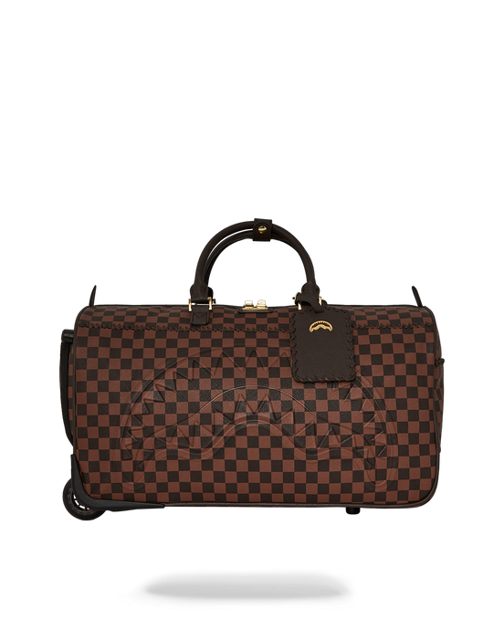 Sprayground - Core Embossed Check Wheely Duffle