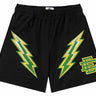 EE Shorts - Basic Lightning Bolt - Blk/Grn - Clique Apparel