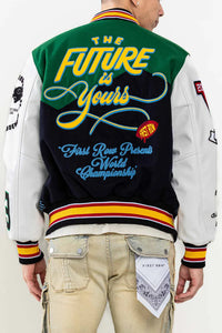 First Row - The Future is Yours - Varsity Jacket - Clique Apparel