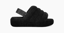 Load image into Gallery viewer, Ugg - Women&#39;s Fluff Yeah Slide - Triple Black - Clique Apparel