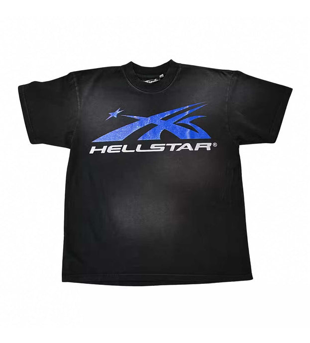 Hellstar - Sport Gel Logo Tee - Black/Blue