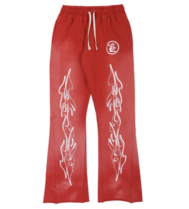 Hellstar - Studio Flare Sweatpants Red