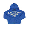 Mixed Emotion - Blue End Rhinestone Hoodie - Blue - Clique Apparel