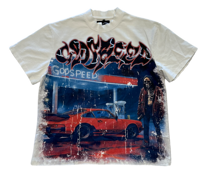 Godspeed - Pitstop T-Shirt - Bone