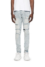 Load image into Gallery viewer, Purple - P001 Light Indigo Paint Jeans